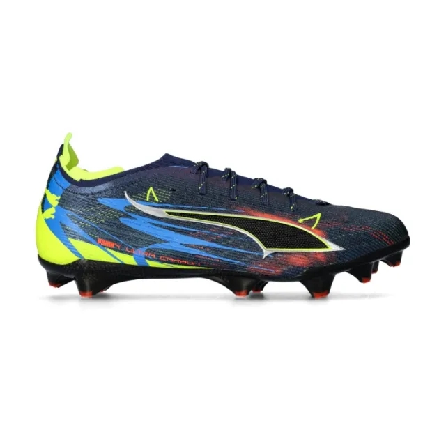 PUMA Ultra 6 Carbon Dare To FG Football Boots Unisex, Persian Blue/Aged Silver/Black, size 10