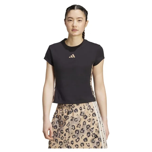 Adidas Animal Print 3 Stripes Short Sleeve T-shirt