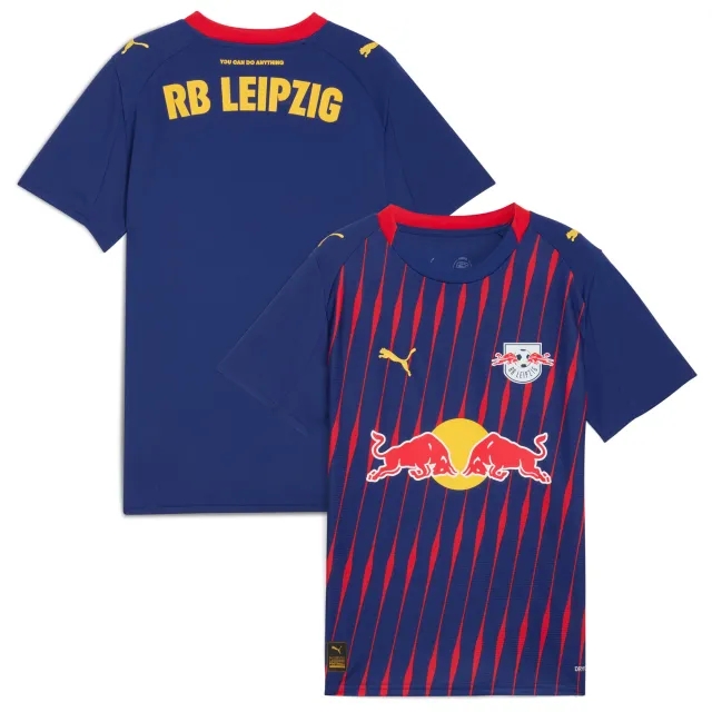 PUMA Rb Leipzig 25/26 Away Jersey Youth, Elektro Blue/For All Time Red, size 11-12 Youth