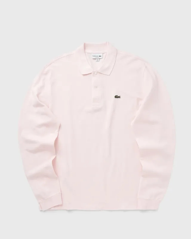 Lacoste Classic Fit Long Sleeved L.12.12 Polo Shirt - Light Pink