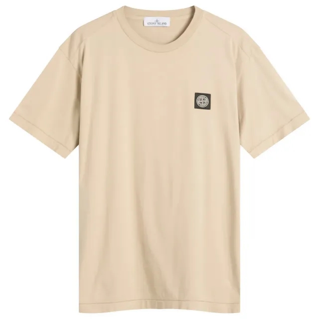 Stone Island Men's Patch Logo T-Shirt Desert