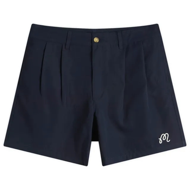 Malbon Men's Classic Pleated Short Navy