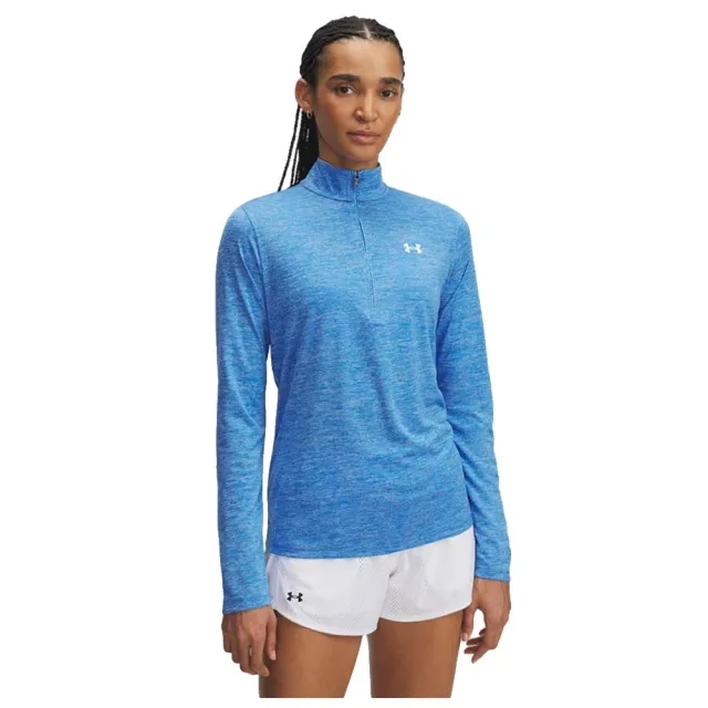 Under Armour  Tech™ Twist Women's ½ Zip Blue Atlantis / White L