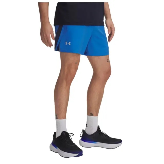 Under Armour  Launch Men's 5" Shorts Blue Atlantis / Washed Navy / Reflective L