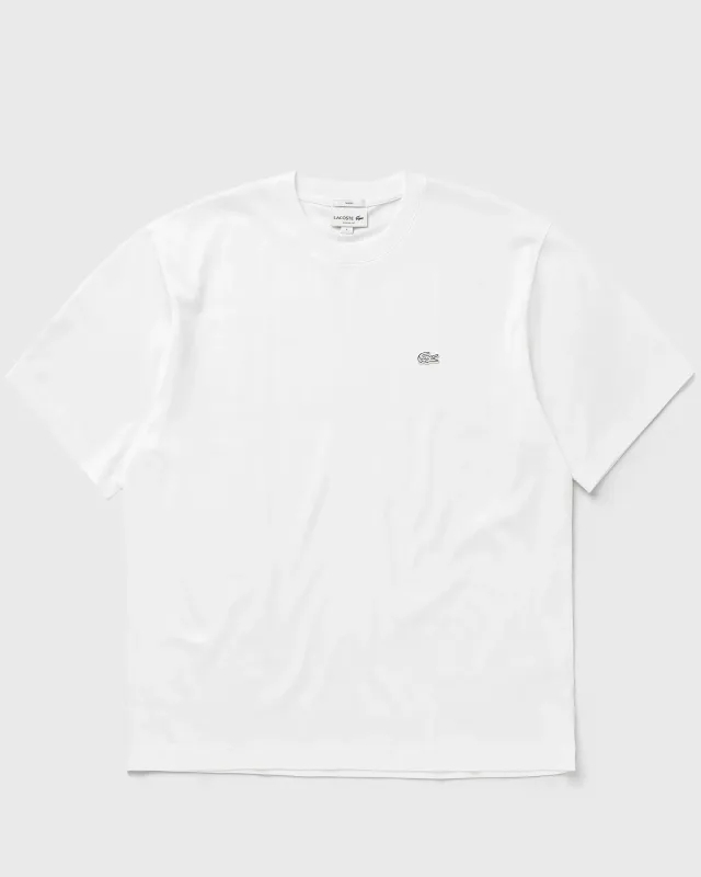 Lacoste Loose Fit Heavy Jersey T-shirt - White