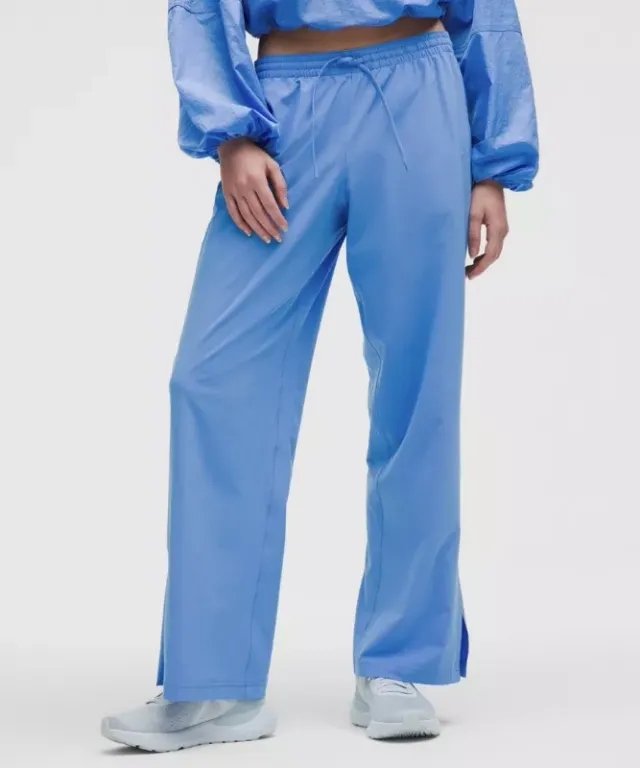 lululemon – Women's Court Rival Wide-Leg Track Pants Regular – Color Blue – Size 0