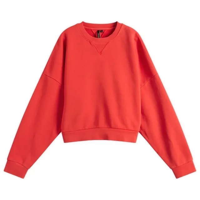 Entire Studios Women's Box Crewneck Sweater Cherry