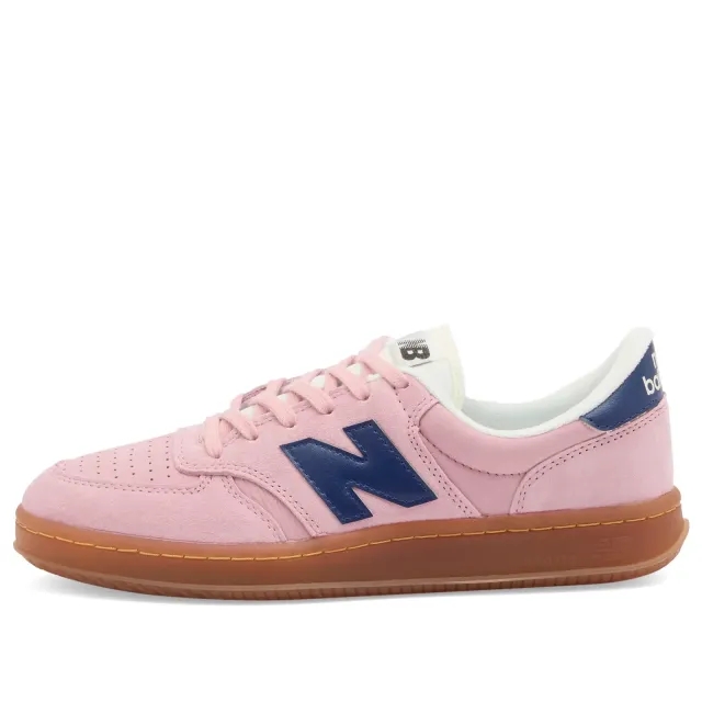 New Balance Men's T500 in Pink/Blue Suede/Mesh
