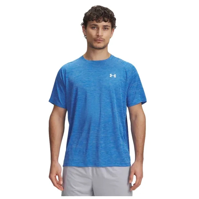 Under Armour  Tech™ Textured Men's Short Sleeve Blue Atlantis / White L