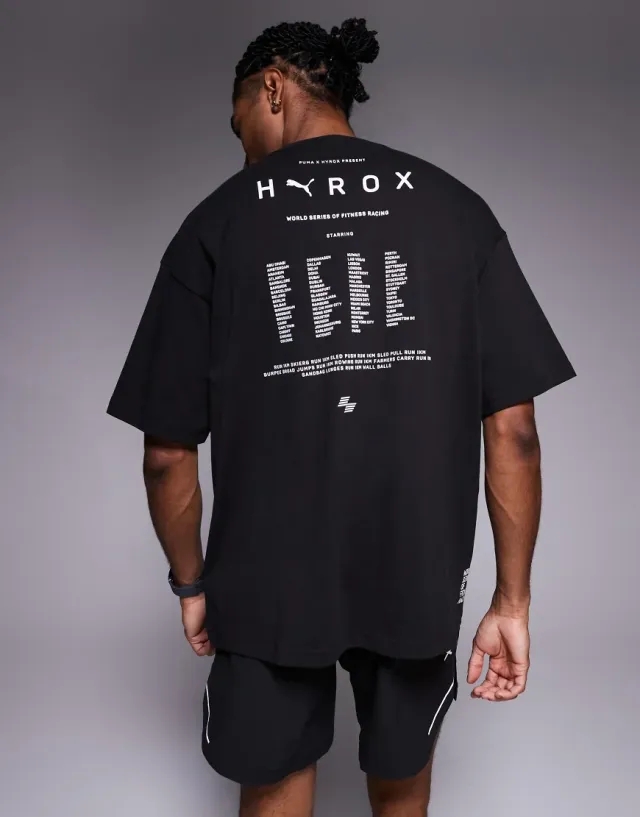 PUMA x HYROX Lifestyle T-Shirt Men, Black, size Large