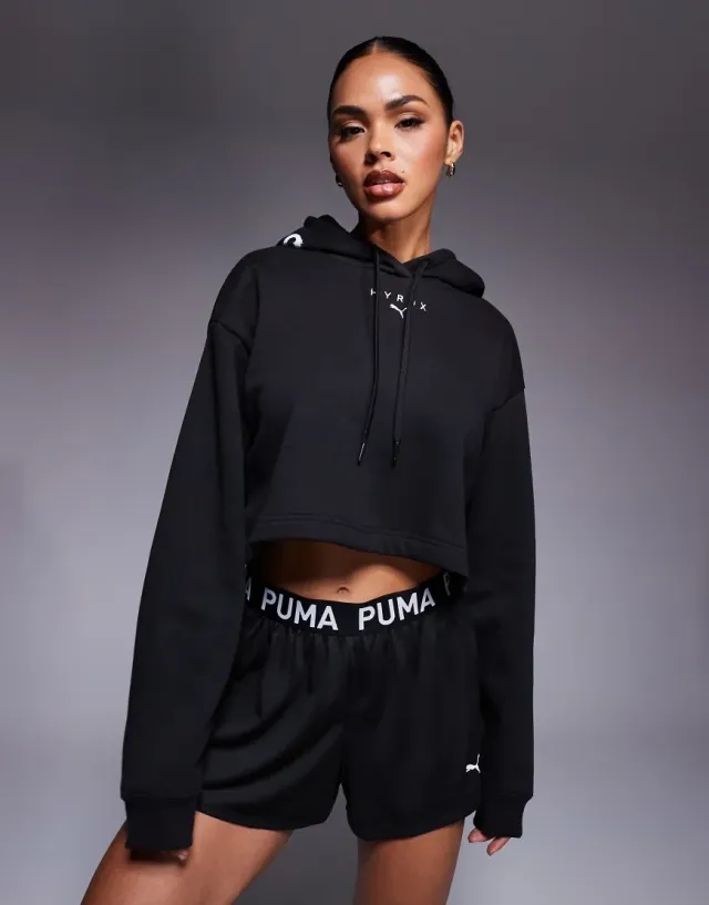 PUMA x HYROX Heavyweight Hoodie Women, Black, size 3XL