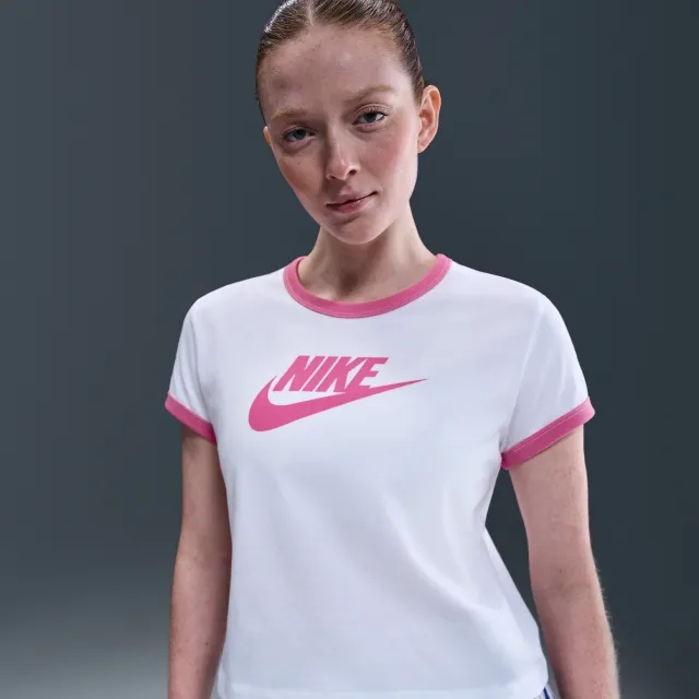 Nike Sportswear Women's Short-Sleeve Ringer T-Shirt - White