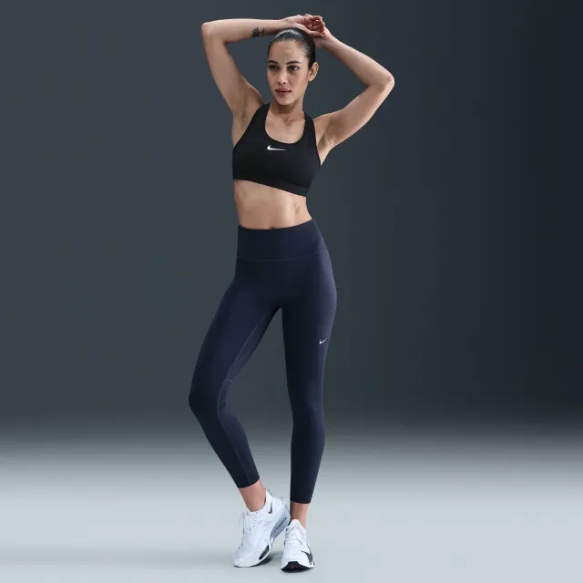 Nike Tempo Women's High-Waisted 7/8 Running Leggings - Blue - Sustainable Materials