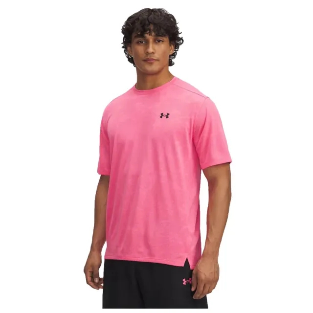 Under Armour  Tech™ Vent Jacq Under Armour rd Men's Short Sleeve Super Pink / Black S