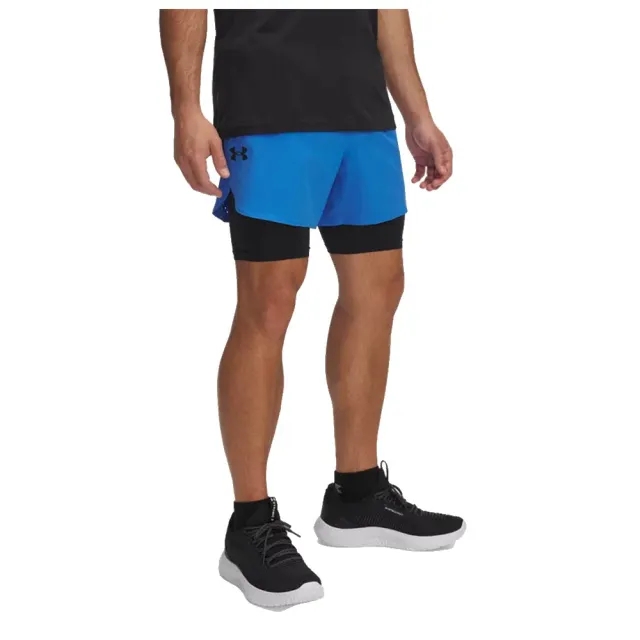 Under Armour  Vanish Elite Men's 2-in-1 Shorts Blue Atlantis / Black L