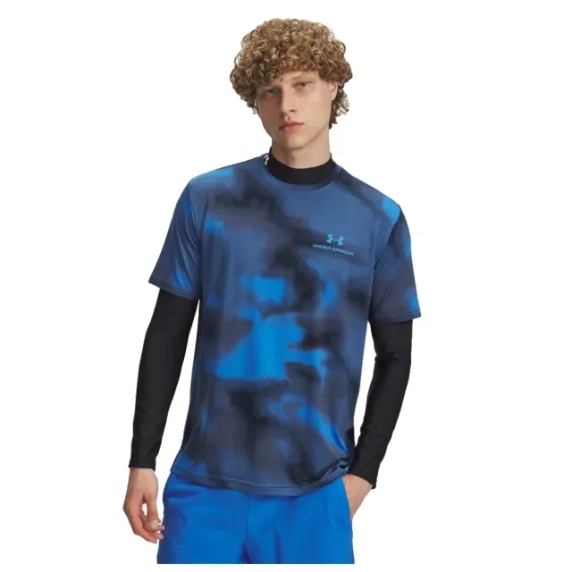 Under Armour  Vanish Energy Printed Men's Short Sleeve Blue Atlantis / Blue Atlantis L