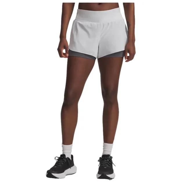 Under Armour  Launch Pro Women's 2-in-1 Shorts Halo Gray / Castlerock / Reflective L