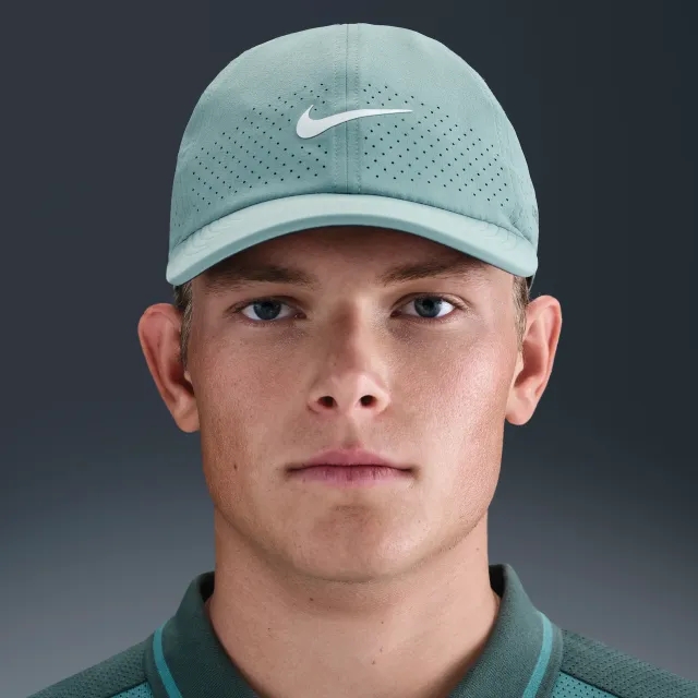 Nike Dri-FIT ADV Club Unstructured Tennis Cap - Green - Polyester/Elastane