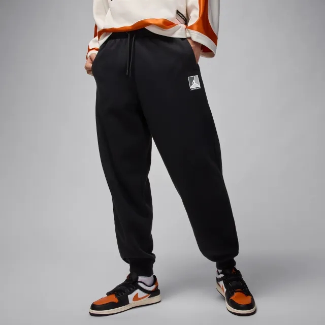 Nike Jordan Brooklyn Fleece Men's Trousers - Black - Cotton/Polyester