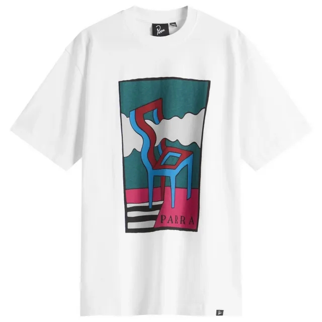 By Parra Men's Smoke Chair T-Shirt White