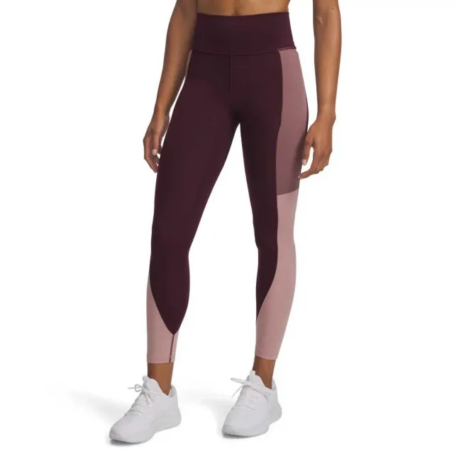 Under Armour  Meridian Colorblock Women's Ankle Leggings Maroon Mist / Tourmaline Pink / Dark Maroon L