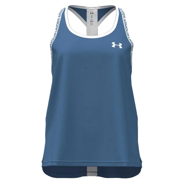 Under Armour  Knockout Girls' Tank Blue Atlantis / White YLG (59 - 63 in)