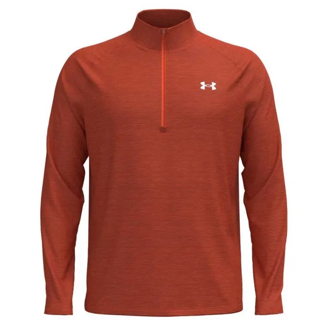 Under Armour  Tech™ Textured Men's ½ Zip Orange Base / White L