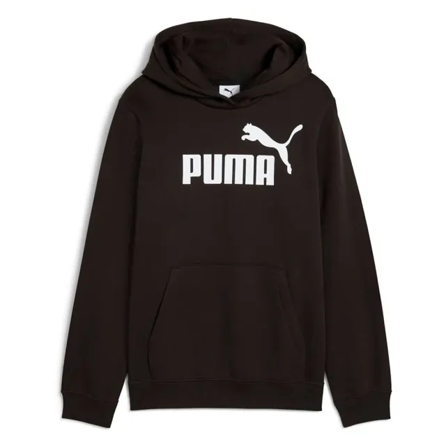 PUMA Ess No. 1 Logo Fleece Hoodie Youth, Black, size 11-12 Youth