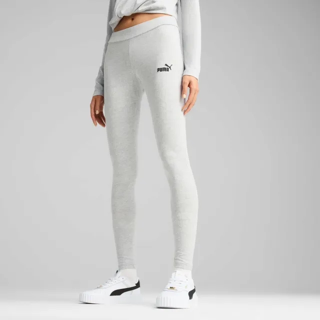 PUMA Essentials Small No. 1 Logo Leggings Women, Light Grey Heather, size 3XL