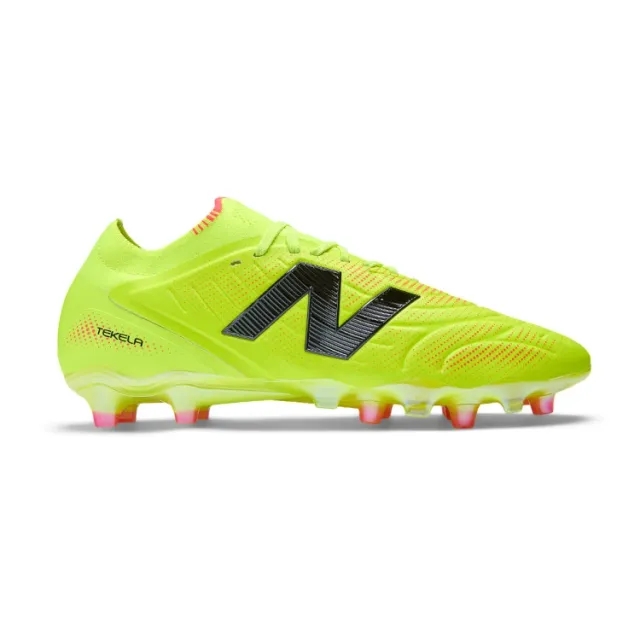 New Balance Unisex TEKELA ELITE LOW LACED FG V5 1ST EDITION in Yellow/Red Synthetic