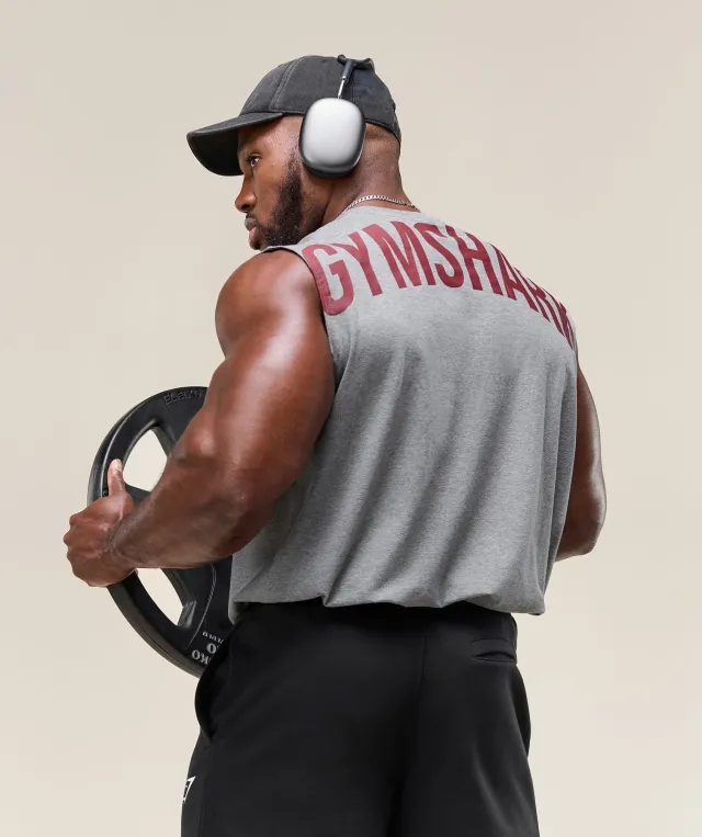  Power Cut Off Tank - Charcoal Core Marl