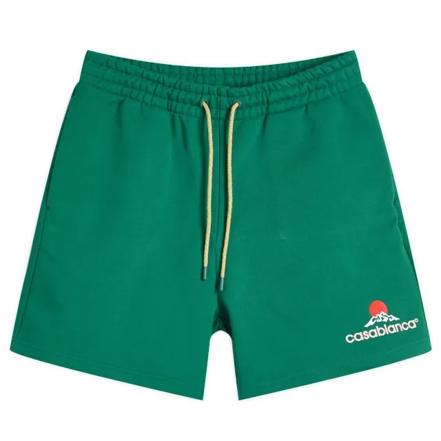 Casablanca Men's Montagne Printed Sweat Shorts Green