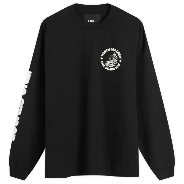 END. Coastal Board Wax Long Sleeve T-Shirt Black