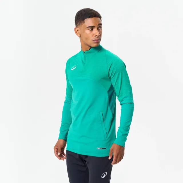 Sweat 1/2 Zip Clr Club - Green