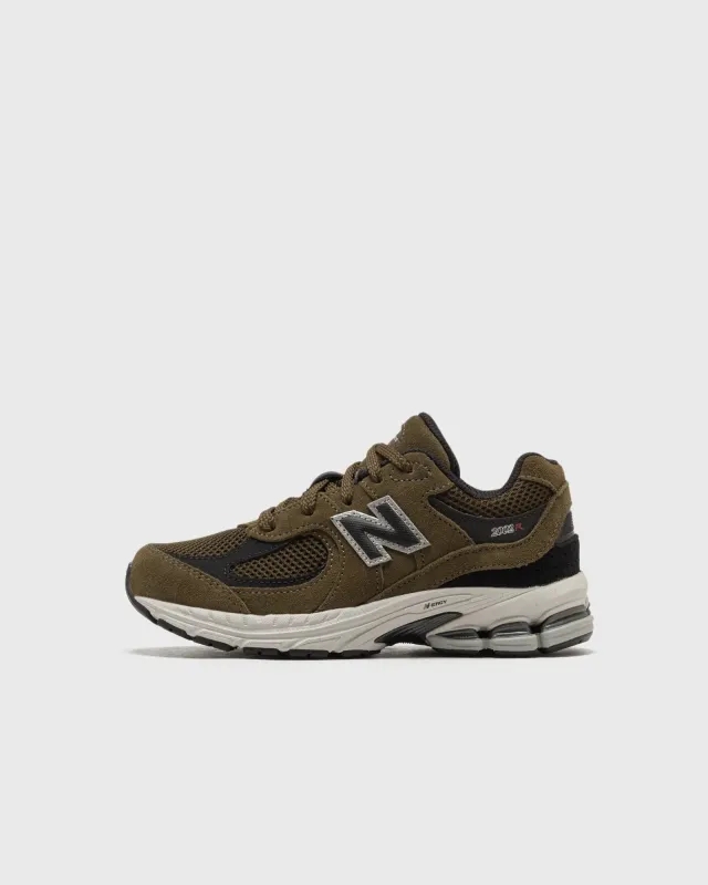 New Balance Kids' 2002 in Brown/Black Leather
