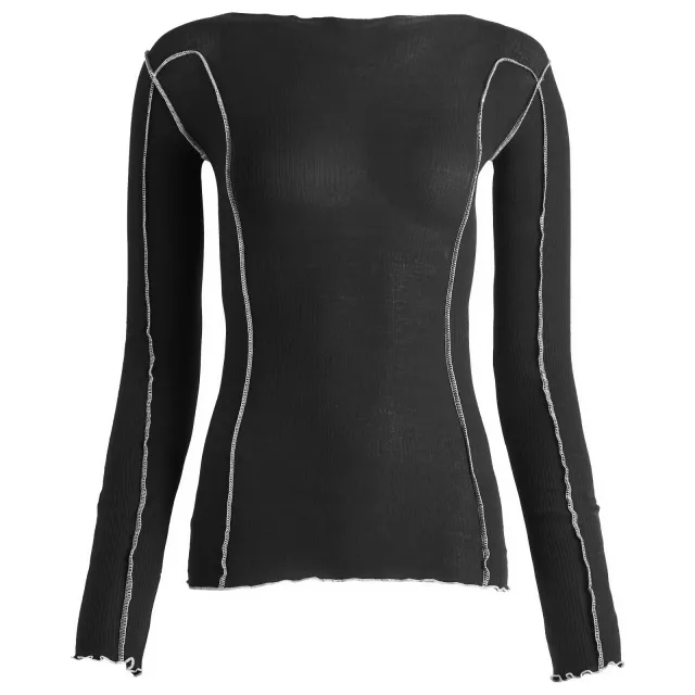 Baserange Women's Omato Long Sleeve T-Shirt Murano Navy