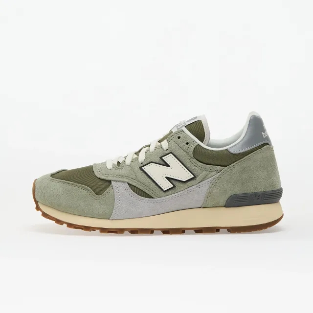 New Balance Unisex 475 in Green/Grey Suede/Mesh