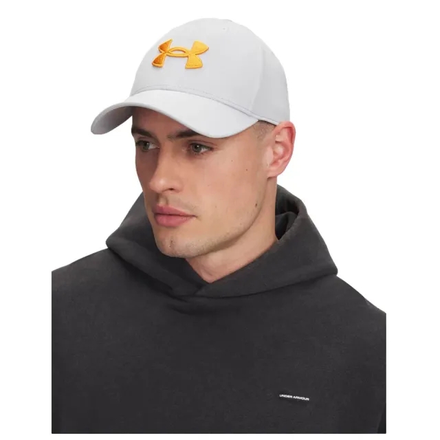 Under Armour  Blitzing Low Men's Stretch Fit Cap Halo Gray / Squad Orange L/XL