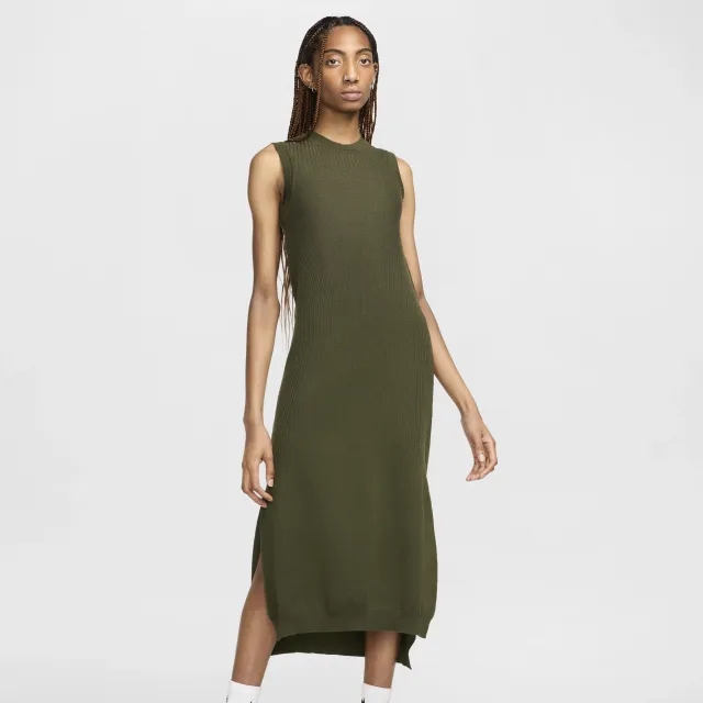 Nike Every Stitch Considered Women's Knit Dress - Green - Wool