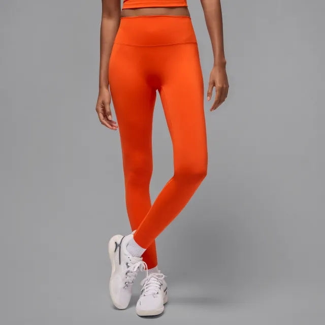 Nike Jordan Sport Women's Dri-FIT High-Waisted Leggings - Orange - Sustainable Materials