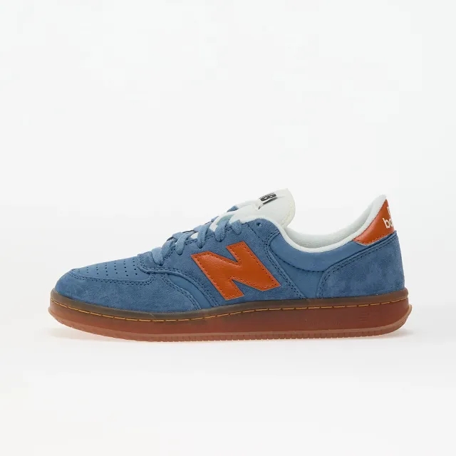 New Balance Men's T500 in Blue/Brown Suede/Mesh