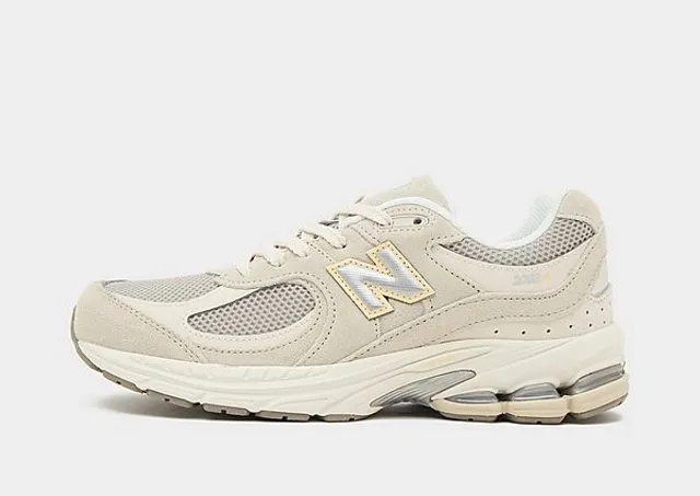 New Balance Kids' 2002 in Grey/Beige Leather