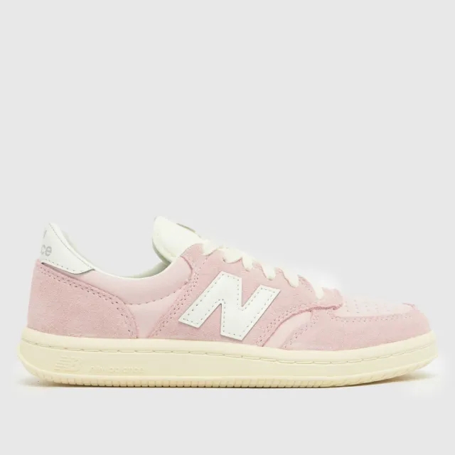 New Balance Kids' T500 in White/Pink Synthetic