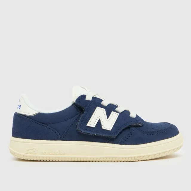 New Balance Infants' T500 in White/Blue Synthetic