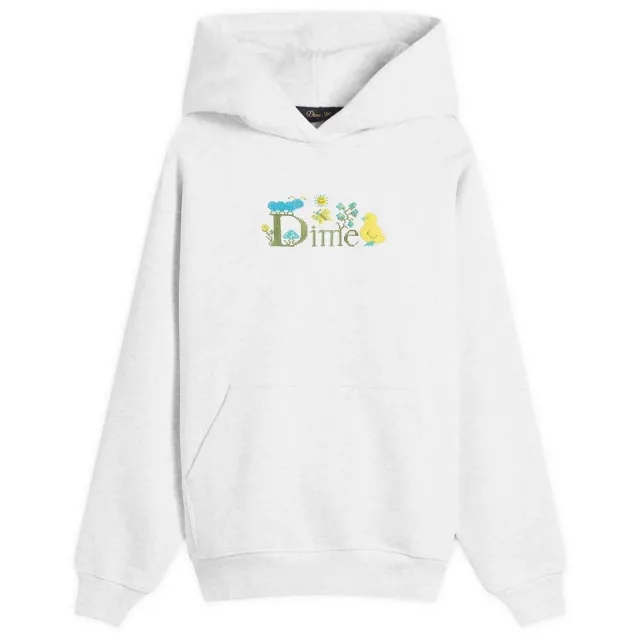 Dime Men's Classic Cross Stitch Hoodie Ash