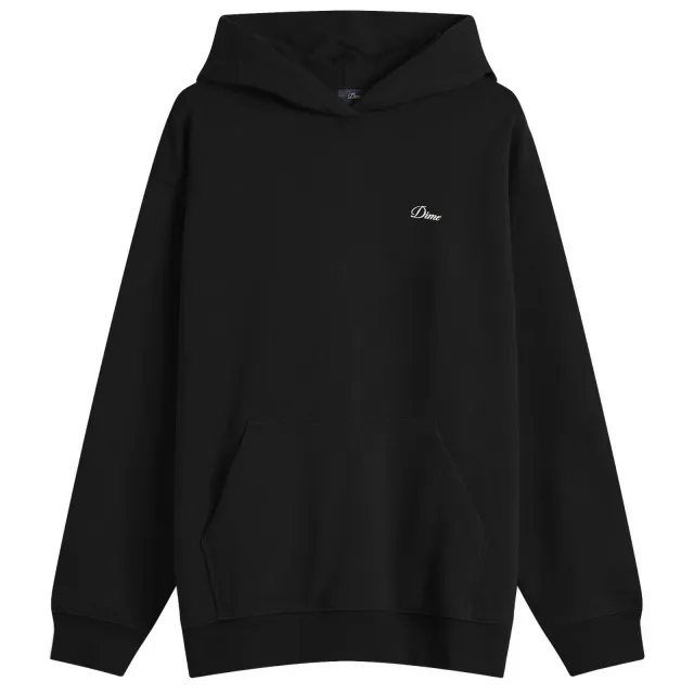 Dime Men's Cursive Small Logo Hoodie Black