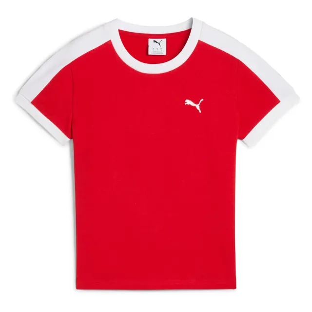PUMA T7 Slim T-Shirt Women, For All Time Red