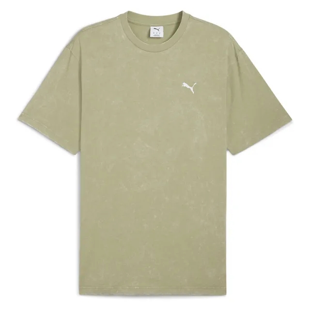 PUMA Essentials Elevated Relaxed Wash T-Shirt Men, Lux Army