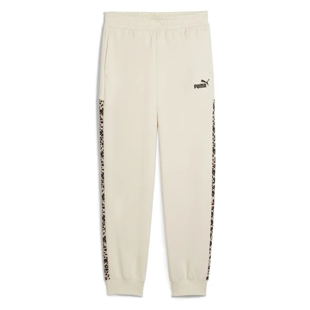 PUMA Essentials Animal Print Comfort High-Waist Sweatpants Women, Alpine Snow
