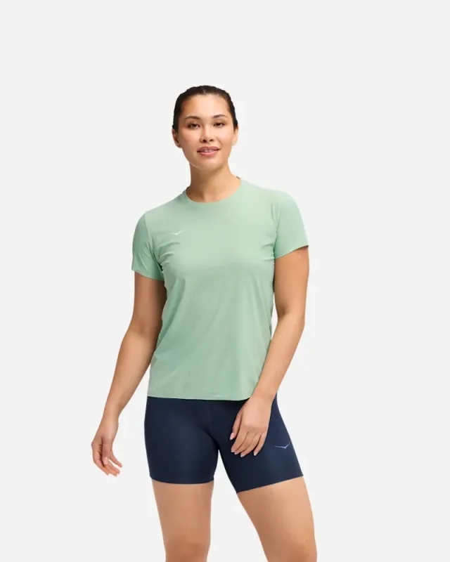 Hoka Women's Airolite Short Sleeve 2.0 In Jadeite